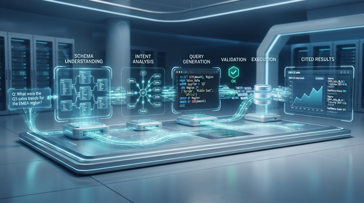 Natural language to SQL technical architecture